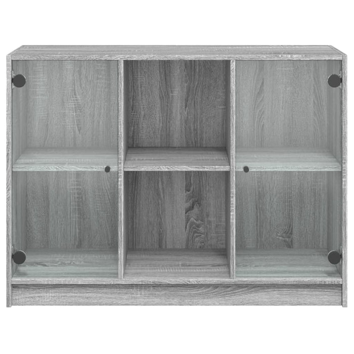 Dressoir 102X37X75,5 Cm Bewerkt Hout Grijs Sonoma Eikenkleurig