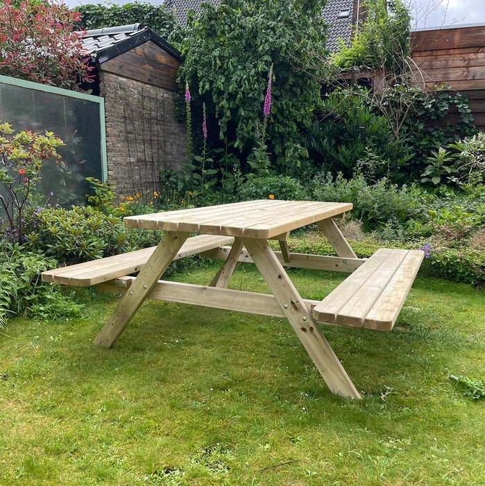 Picknicktafel 180 cm KING ® – Stevige en Inklapbare Tafel