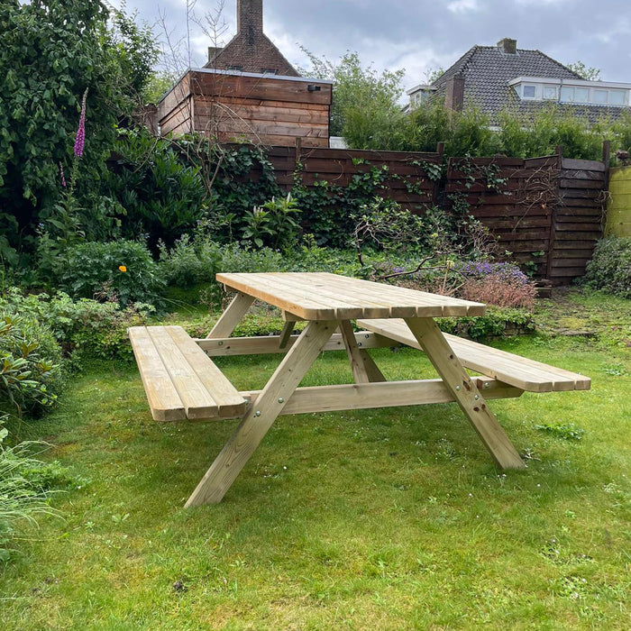 Picknicktafel 180 cm KING ® – Stevige en Inklapbare Tafel