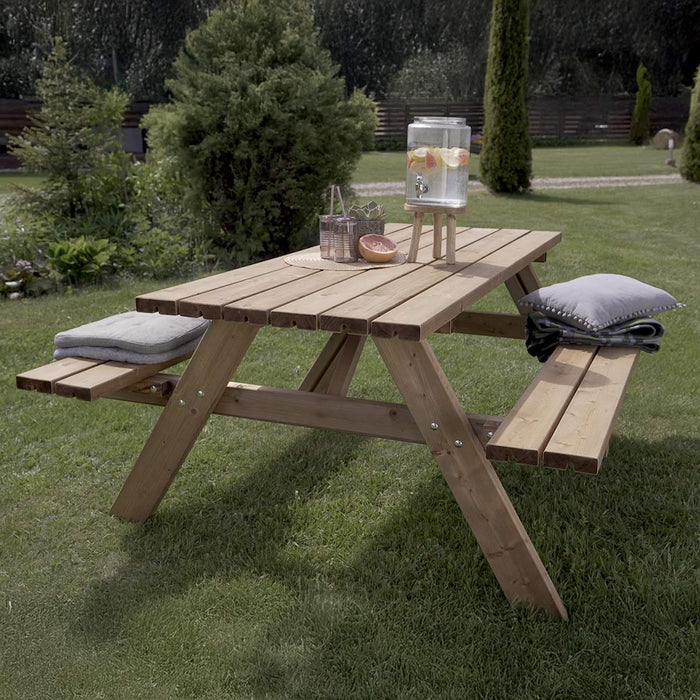 Picknicktafel Alex 180 - 42 mm. dikte | PINEFLOW