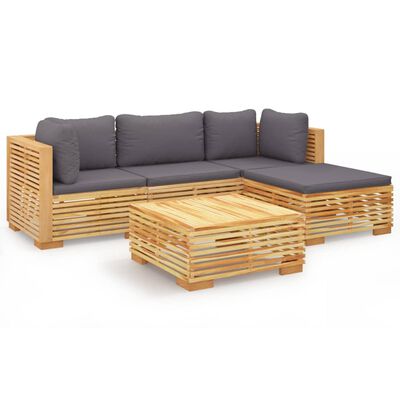 Luxuriöses Lounge-Set aus Teakholz für ultimativen Gartenkomfort