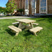 KING &#174; Vierkante Picknicktafel voor Kleuters (ECO)