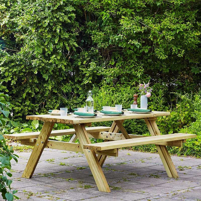 Picknicktafel Max 180 - 42 mm. dikte | PINEFLOW