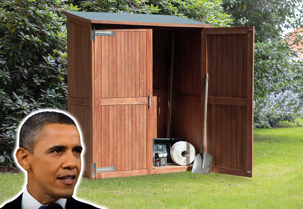 Armoire de jardin en bois dur Obama